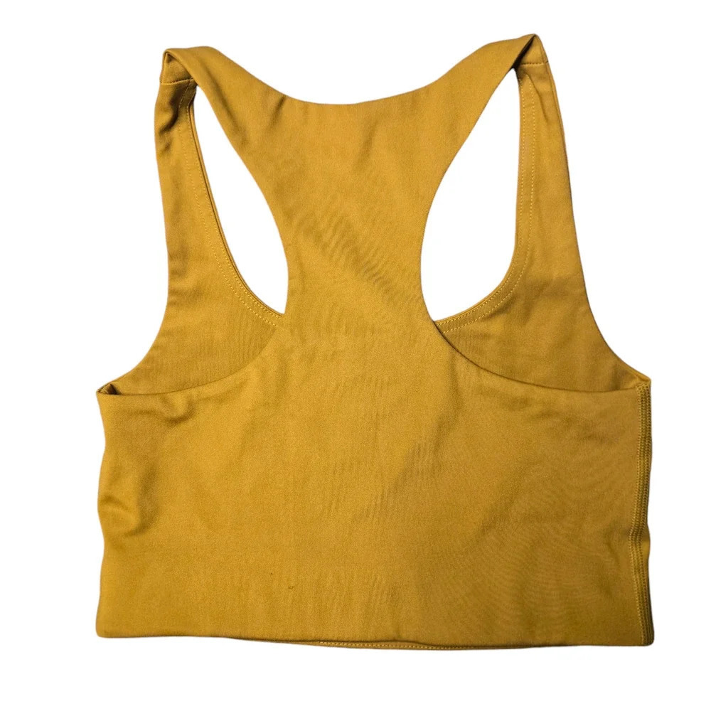 Girlfriend Collective Paloma Sports Bra & High Waist Leggings in Saddle XS - Picture 4 of 10